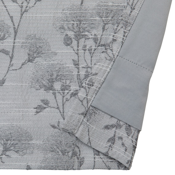 裏地付き遮光2級・遮熱カーテン(RD181 グレー 100X110X2) 4枚目画像