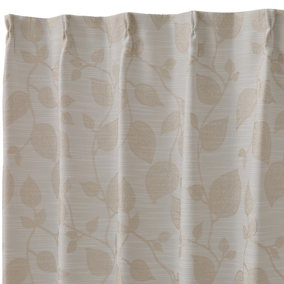 裏地付き遮光2級・遮熱カーテン(RD182 ベージュ 100X110X2) 3枚目画像