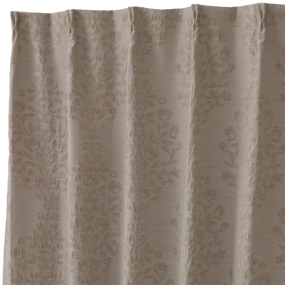 裏地付き遮光2級・遮熱カーテン(RD185 ブラウン 100X110X2) 3枚目画像