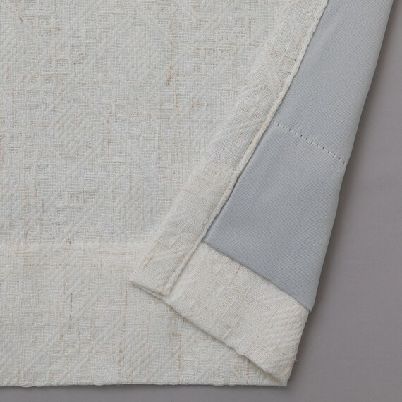 裏地付き遮光3級・遮熱カーテン(RD192 ベージュ 100X110X2) 4枚目画像