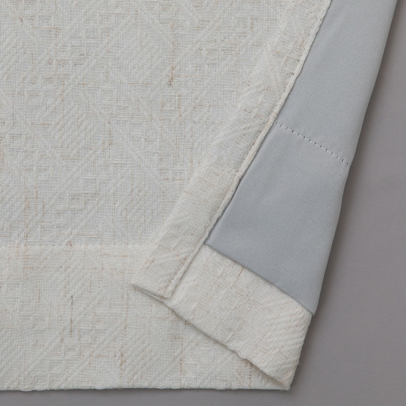 裏地付き遮光3級・遮熱カーテン(RD192 ベージュ 100X110X2) 4枚目画像