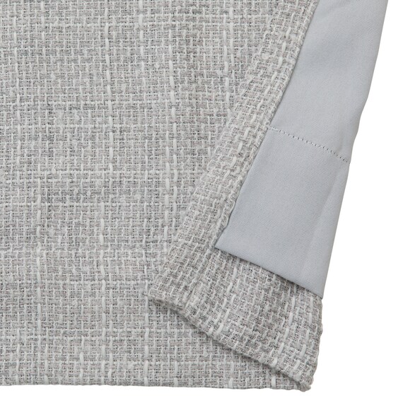 裏地付き遮光2級・遮熱カーテン(RD195 グレー 100X110X2) 4枚目画像