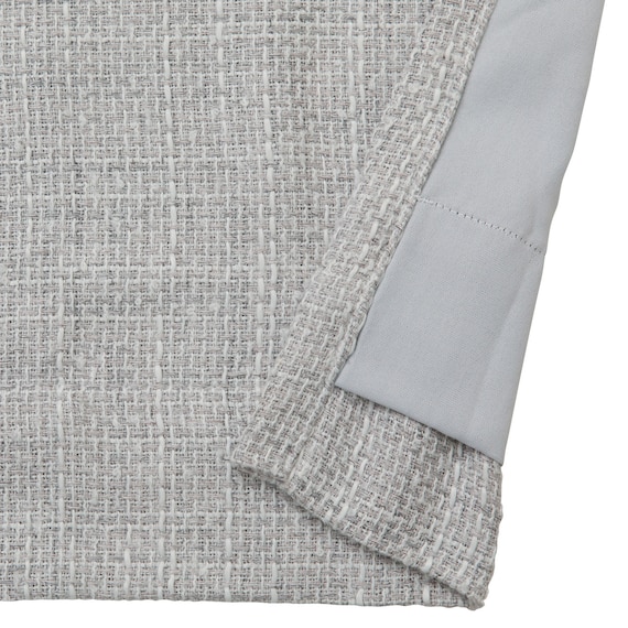 裏地付き遮光2級・遮熱カーテン(RD195 グレー 100X110X2) 4枚目画像