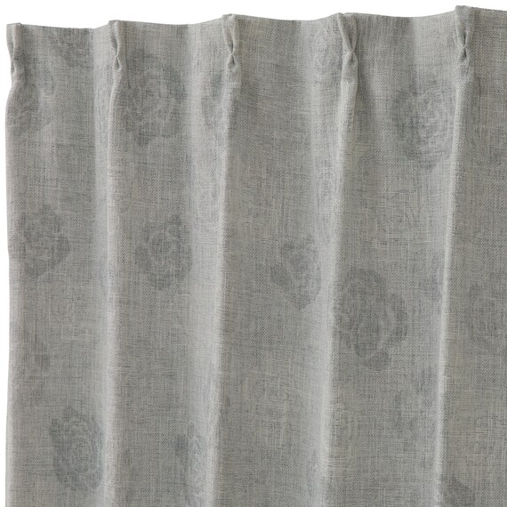 裏地付き遮光2級・遮熱カーテン(RD196 グレー 100X110X2) 3枚目画像