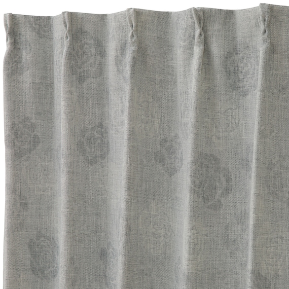 裏地付き遮光2級・遮熱カーテン(RD196 グレー 100X110X2) 3枚目画像