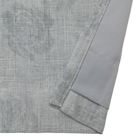 裏地付き遮光2級・遮熱カーテン(RD196 グレー 100X110X2) 4枚目画像