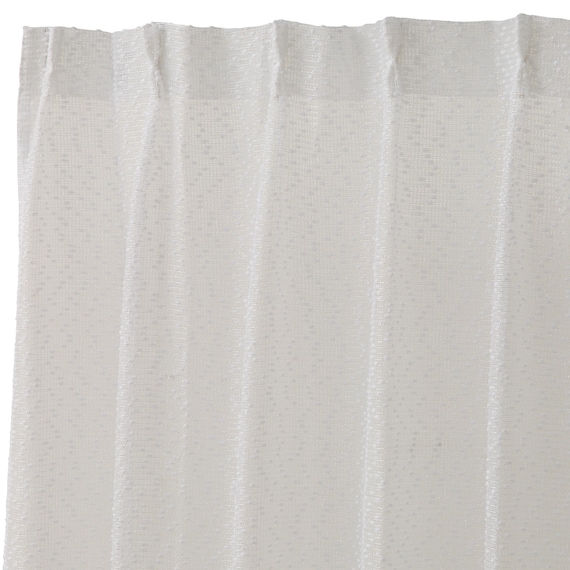 デザインレースカーテン(RL216 ホワイト 100X108X2) 5枚目画像