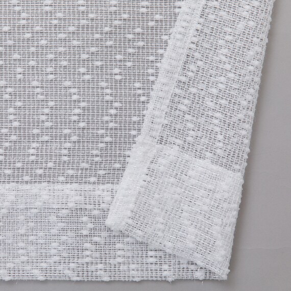 デザインレースカーテン(RL216 ホワイト 100X108X2) 7枚目画像