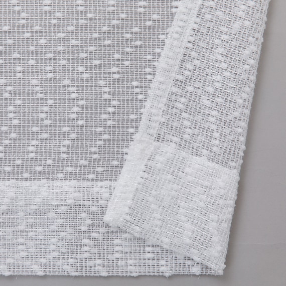 デザインレースカーテン(RL216 ホワイト 100X108X2) 7枚目画像