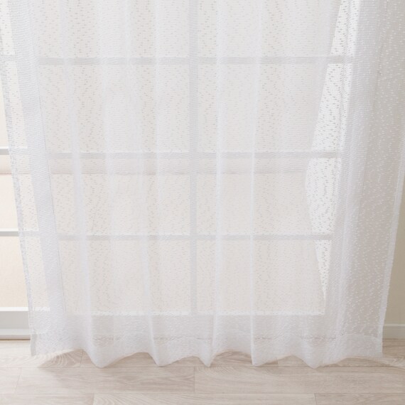 デザインレースカーテン(RL216 ホワイト 100X108X2) 8枚目画像