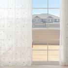 デザインレースカーテン(RL217 ベージュ 100X108X2) 2枚目画像