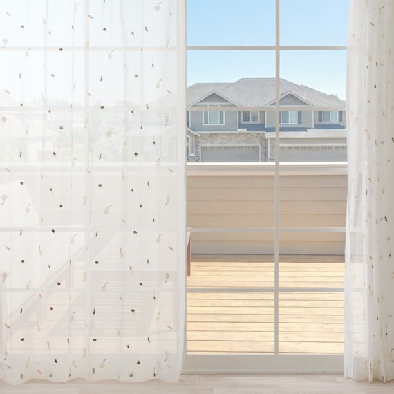 デザインレースカーテン(RL217 ベージュ 100X108X2) 2枚目画像