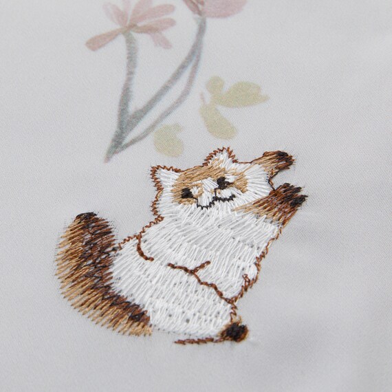 デザインレースカーテン(RL218 アイボリー 100X108X2) 4枚目画像