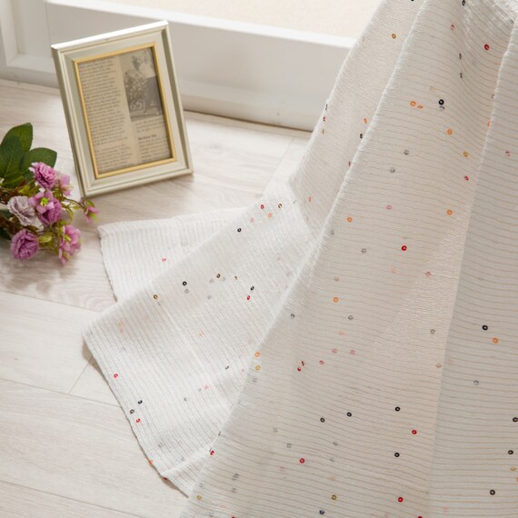 デザインレースカーテン(RL219 ベージュ 100X108X2) 1枚目画像