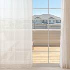 デザインレースカーテン(RL219 ベージュ 100X108X2) 2枚目画像