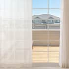 デザインレースカーテン(RL219 ベージュ 100X108X2) 2枚目画像