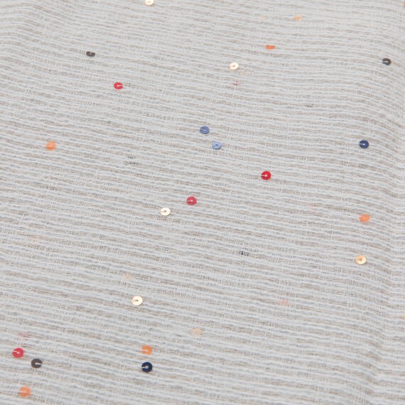 デザインレースカーテン(RL219 ベージュ 100X108X2) 4枚目画像