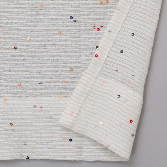 デザインレースカーテン(RL219 ベージュ 100X108X2) 7枚目画像