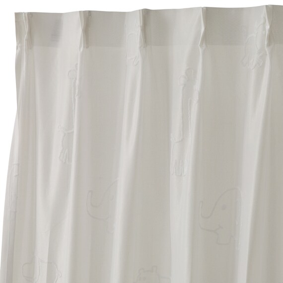 デザインレースカーテン(RL220 ホワイト 100X108X2) 5枚目画像