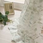 デザインレースカーテン(RL222 グリーン 100X108X2) 1枚目画像