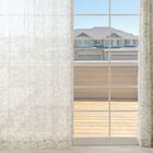 デザインレースカーテン(RL222 グリーン 100X108X2) 2枚目画像