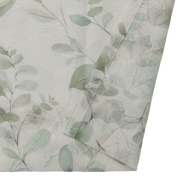 デザインレースカーテン(RL222 グリーン 100X108X2) 7枚目画像