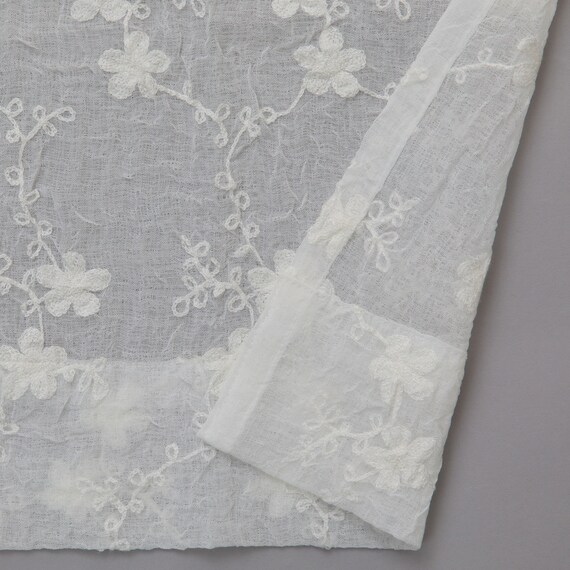 デザインレースカーテン(RL223 アイボリー 100X108X2) 7枚目画像