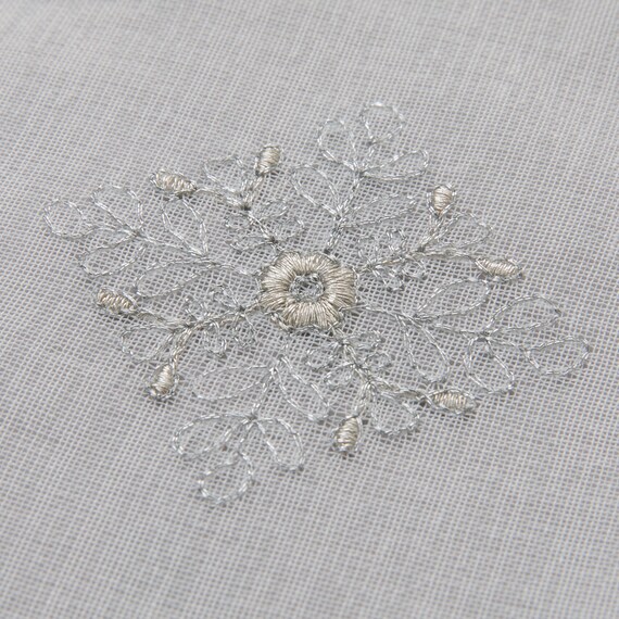 デザインレースカーテン(RL224 アイボリー 100X108X2) 4枚目画像