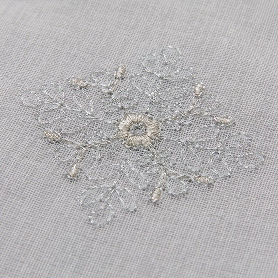 デザインレースカーテン(RL224 アイボリー 100X108X2) 4枚目画像