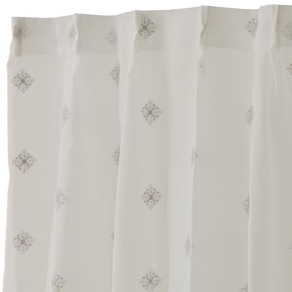 デザインレースカーテン(RL224 アイボリー 100X108X2) 5枚目画像