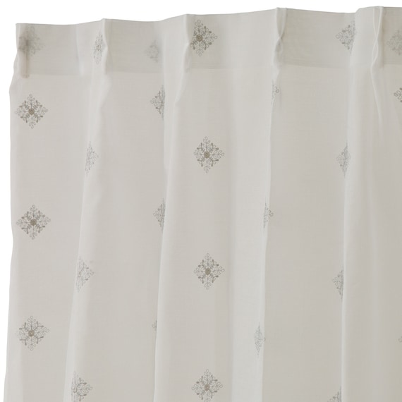 デザインレースカーテン(RL224 アイボリー 100X108X2) 5枚目画像