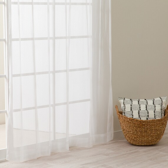 デザインレースカーテン(RL225 ホワイト 100X108X2) 3枚目画像