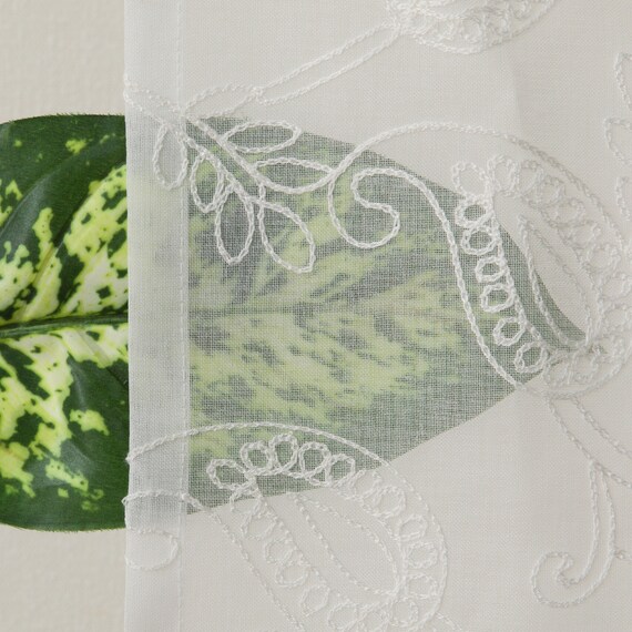 デザインレースカーテン(RL226 アイボリー 100X108X2) 6枚目画像