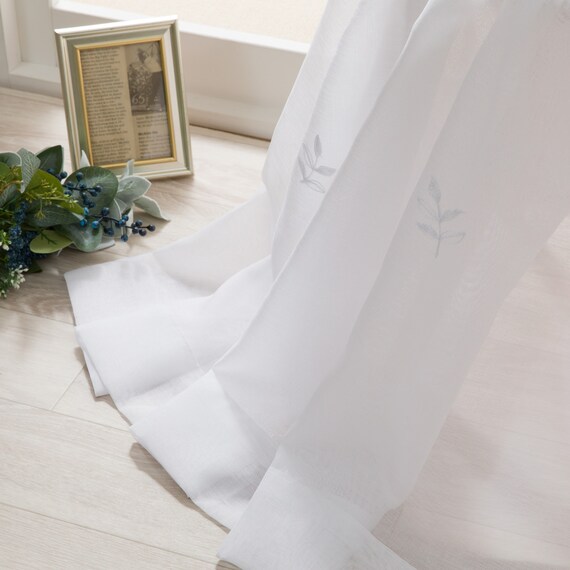 デザインレースカーテン(RL227 アイボリー 100X108X2) 1枚目画像