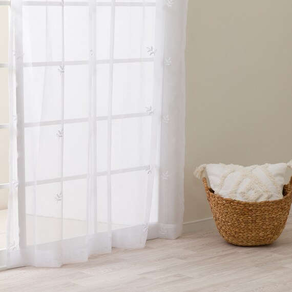 デザインレースカーテン(RL227 アイボリー 100X108X2) 3枚目画像