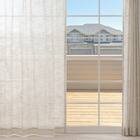 デザインレースカーテン(RL228 ベージュ 100X108X2) 2枚目画像