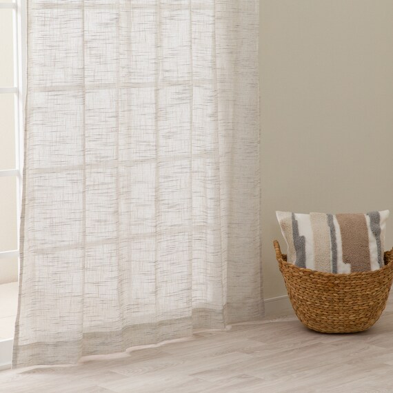 デザインレースカーテン(RL228 ベージュ 100X108X2) 3枚目画像