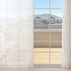 デザインレースカーテン(RL230 アイボリー 100X108X2) 2枚目画像