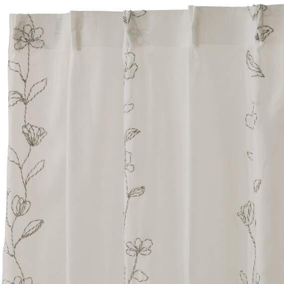 デザインレースカーテン(RL230 アイボリー 100X108X2) 5枚目画像