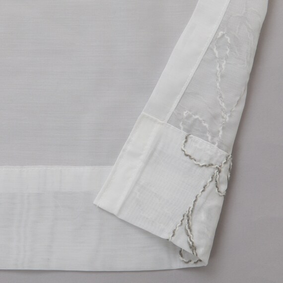 デザインレースカーテン(RL230 アイボリー 100X108X2) 7枚目画像