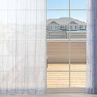 デザインレースカーテン(RL231 ブルー 100X108X2) 2枚目画像