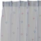 デザインレースカーテン(RL231 ブルー 100X108X2) 5枚目画像