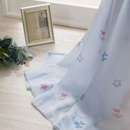 お好みサイズレースカーテン RL231 ブルー