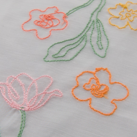 デザインレースカーテン(RL233 アイボリー 100X108X2) 4枚目画像