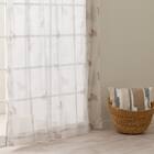 デザインレースカーテン(RL234 ベージュ 100X108X2) 3枚目画像