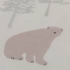 デザインレースカーテン(RL234 ベージュ 100X108X2) 4枚目画像