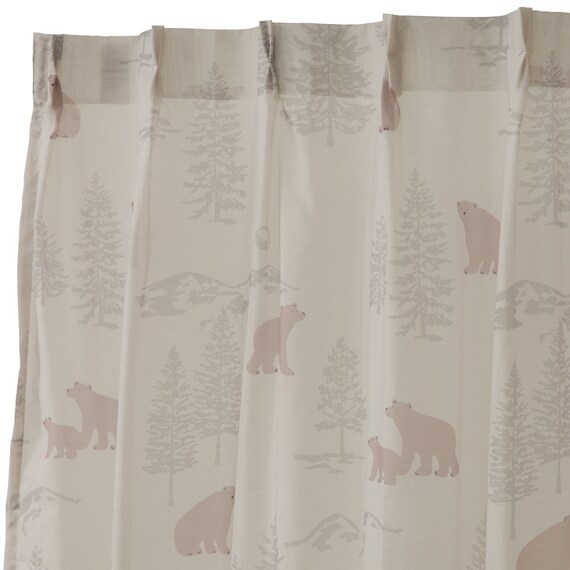 デザインレースカーテン(RL234 ベージュ 100X108X2) 5枚目画像