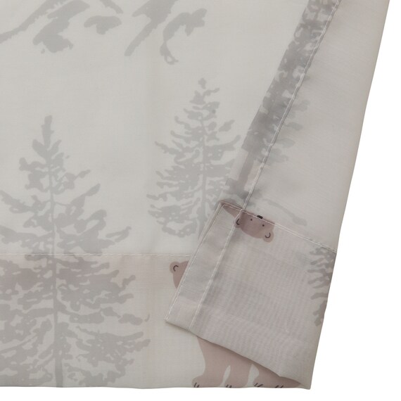 デザインレースカーテン(RL234 ベージュ 100X108X2) 7枚目画像