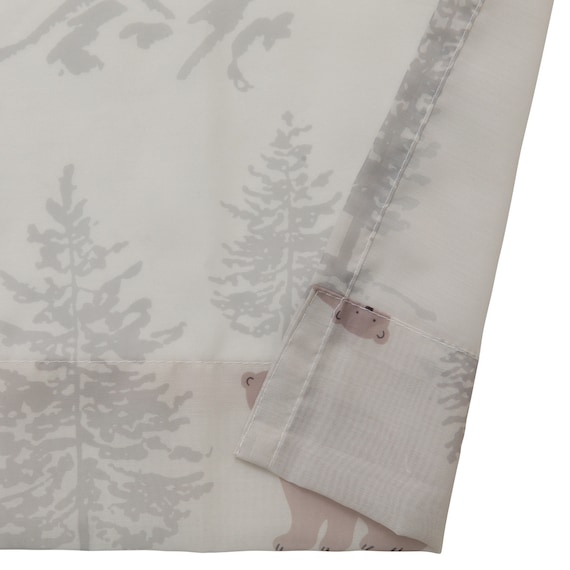 デザインレースカーテン(RL234 ベージュ 100X108X2) 7枚目画像