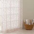 デザインレースカーテン(RL235 ベージュ 100X108X2) 3枚目画像